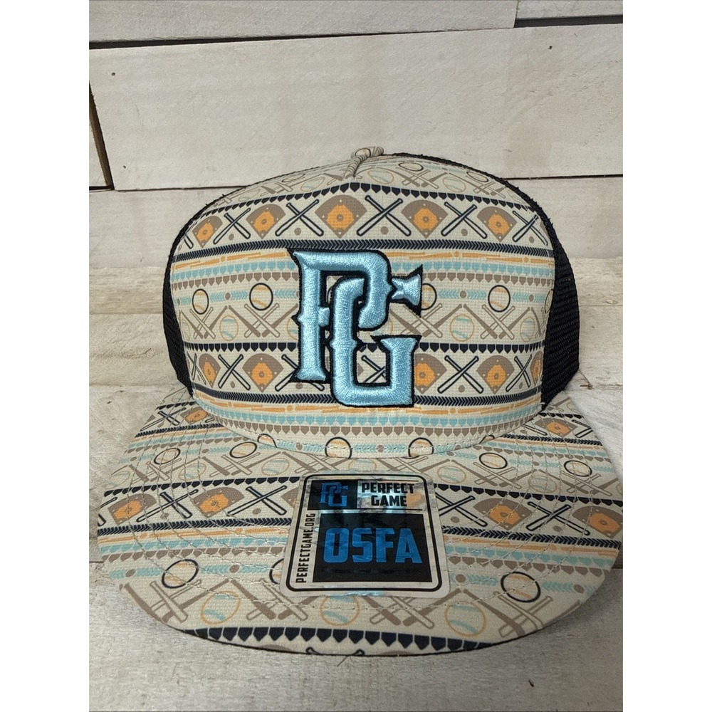 Perfect Game PG Mojave Print Mesh SnapBack Trucker Hat Fast Shipping
